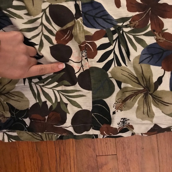 Vintage Floral Print Skirt Elastic Waistband - Picture 5 of 5